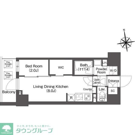 コンフォリア・リヴ西葛西の物件間取画像